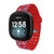Image of Game Time Washington Nationals HD Watch Band Compatible with Fitbit Versa 3 and Sense - Repeating with Text