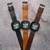 Game Time Chicago Bears Leather Watch Band Compatible with Fitbit Versa 3 and Sense Brown