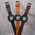Game Time Cincinnati Bengals Leather Watch Band Compatible with Fitbit Versa 3 and Sense Brown