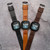 Game Time Green Bay Packers Leather Watch Band Compatible with Fitbit Versa 3 and Sense Brown