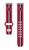 Game Time Arizona Cardinals HD Watch Band Compatible with Fitbit Versa 3 and Sense - Red with Stripe