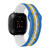 Game Time Los Angeles Chargers HD Watch Band Compatible with Fitbit Versa 3 and Sense Stripes