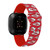 Image of Game Time Kansas City Chiefs HD Watch Band Compatible with Fitbit Versa 3 and Sense - Repeating