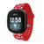 Image of Game Time Kansas City Chiefs HD Watch Band Compatible with Fitbit Versa 3 and Sense - Repeating