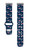 Image of Game Time New England Patriots HD Watch Band Compatible with Fitbit Versa 3 and Sense - Repeating