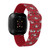 Image of Game Time San Francisco 49ers HD Watch Band Compatible with Fitbit Versa 3 and Sense Repeating