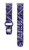Image of Game Time Baltimore Ravens HD Watch Band Compatible with Fitbit Versa 3 and Sense - Repeating with Text