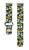 Game Time Green Bay Packers HD Watch Band Compatible with Fitbit Versa 3 and Sense - Repeating with Text
