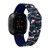 Game Time Houston Texans HD Watch Band Compatible with Fitbit Versa 3 and Sense - Repeating with Text