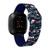 Image of Game Time Houston Texans HD Watch Band Compatible with Fitbit Versa 3 and Sense - Repeating with Text