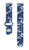 Image of Game Time Indianapolis Colts HD Watch Band Compatible with Fitbit Versa 3 and Sense - Repeating with Text