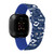 Image of Game Time Indianapolis Colts HD Watch Band Compatible with Fitbit Versa 3 and Sense - Repeating with Text