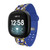 Image of Game Time Los Angeles Rams HD Watch Band Compatible with Fitbit Versa 3 and Sense - Repeating with Text