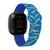 Image of Game Time Los Angeles Chargers HD Watch Band Compatible with Fitbit Versa 3 and Sense - Repeating with Text