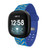 Image of Game Time Los Angeles Chargers HD Watch Band Compatible with Fitbit Versa 3 and Sense - Repeating with Text