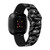 Image of Game Time Las Vegas Raiders HD Watch Band Compatible with Fitbit Versa 3 and Sense - Repeating with Text