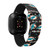 Image of Game Time Miami Dolphins HD Watch Band Compatible with Fitbit Versa 3 and Sense - Repeating with Text