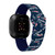Image of Game Time New England Patriots HD Watch Band Compatible with Fitbit Versa 3 and Sense - Repeating with Text