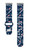 Image of Game Time New England Patriots HD Watch Band Compatible with Fitbit Versa 3 and Sense - Repeating with Text