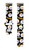 Image of Game Time Pittsburgh Steelers HD Watch Band Compatible with Fitbit Versa 3 and Sense - Repeating with Text