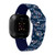 Image of Game Time Tennessee Titans HD Watch Band Compatible with Fitbit Versa 3 and Sense - Repeating with Text