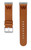Image of Game Time Washington Commanders Tan Leather Watch Band Compatible with Fitbit Versa 3 and Sense