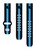 Game Time Carolina Panthers HD Quick Change Watch Band - Stripes