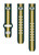 Image of Game Time Green Bay Packers HD Quick Change Watch Band Stripes