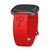 Image of Game Time Philadelphia Phillies Engraved Silicone Watch Band Compatible with Fitbit Versa 3 and Sense (Red)