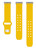 Image of Game Time Oakland Athletics Engraved Silicone Watch Band Compatible with Fitbit Versa 3 and Sense (Yellow)