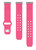 Image of Game Time Atlanta Braves Engraved Silicone Watch Band Compatible with Fitbit Versa 3 and Sense (Pink)