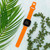 Image of Game Time Cleveland Browns Engraved Silicone Watch Band Compatible with Fitbit Versa 3 and Sense (Orange)