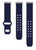 Image of Game Time Denver Broncos Engraved Silicone Watch Band Compatible with Fitbit Versa 3 and Sense (Navy)