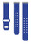 Image of Game Time Los Angeles Rams Engraved Silicone Watch Band Compatible with Fitbit Versa 3 and Sense (Blue)