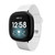 Image of Game Time Tampa Bay Buccaneers Engraved Silicone Watch Band Compatible with Fitbit Versa 3 and Sense (White)