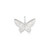 Ania Haie Mother Of Pearl Butterfly Charm Rhodium-Plated Sterling Silver