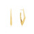Ania Haie Geometric Hoop Earrings Gold-Plated Sterling Silver