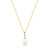Ania Haie 18"+2" Simulated Pearl Drop Pendant Necklace Gold-Plated Sterling Silver