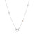 Ania Haie 19"+2" Star Rose Quartz Charm Connector Necklace Rhodium-Plated Sterling Silver