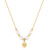 Ania Haie 15"+2" Simulated Pearl Star Pendant Necklace Gold-Plated Sterling Silver