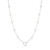 Ania Haie 16"+2" Simulated Pearl Chain Charm Connector Necklace Rhodium-Plated Sterling Silver