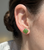 8mm Sterling Silver Square Natural Untreated Canadian Nephrite Jade Stud Earrings