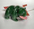 1.5" Genuine Canadian Nephrite Jade Grizzly Bear With Rhodonite Fish