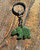 Image of 35mm Genuine Natural Nephrite Jade Carved Bear Keychain
