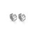 Additional view 2 of 13mm Mens Rhodium-Plated Sterling Silver Huggie Hoop Earrings