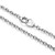 Additional view 2 of 18 inch Mens Rhodium-Plated Sterling Silver Cable Chain Necklace w/ Handcuff Clasp