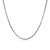 Additional view of 20 inch Mens Rhodium-Plated Sterling Silver Round Box Chain Necklace