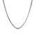 Additional view of 18 inch Mens Sterling Silver Italian Brushed Gun Metal Box Chain Necklace w/ Barrel Element