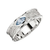 ELLE Jewelry - Size 5 AMBROSIA Sterling Silver Sky Blue Topaz Ring - CLEARANCE