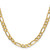 24" 14K Yellow Gold 6.25mm Flat Figaro Chain Necklace